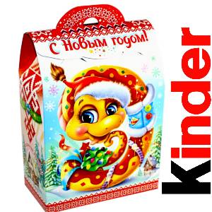 Детский подарок на Новый Год в жестяной упаковке весом 430 грамм по цене 1657 руб в Межгорье