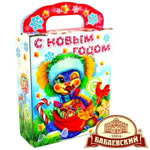 Детский подарок на Новый Год в мешочке весом 800 грамм по цене 1261 руб в Межгорье