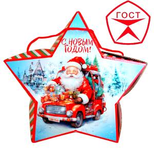 Детский подарок на Новый Год в жестяной упаковке весом 950 грамм по цене 1182 руб в Межгорье